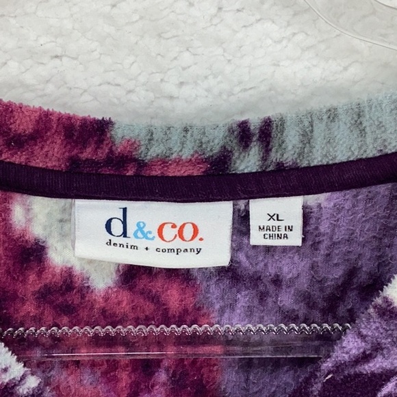 Women’s X-Large Floral Pullover Fleece Sweater. - Picture 2 of 7